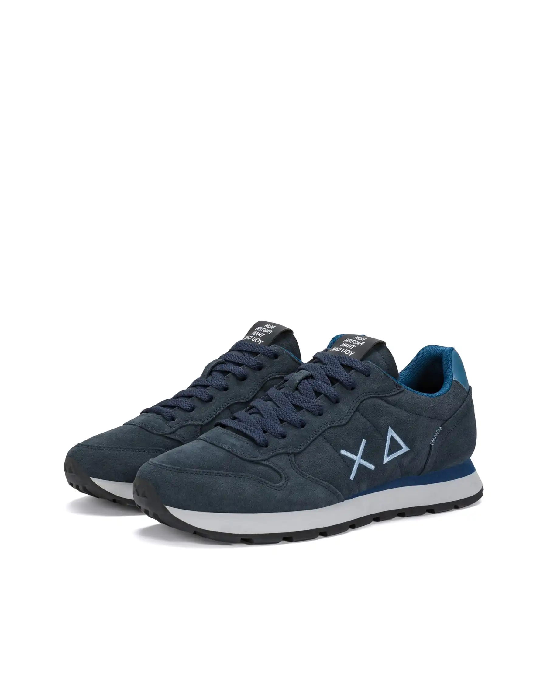 SUN68 SNEAKERS TOM SUEDE BLU