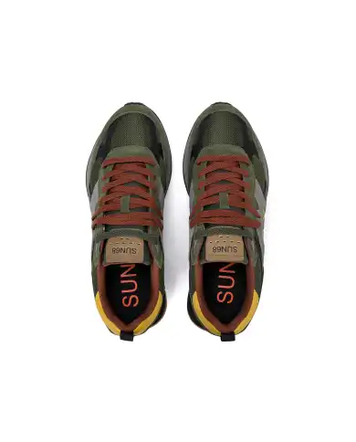 SUN68 SNEAKERS JAKI OUTDOOR VERDE MILITARE