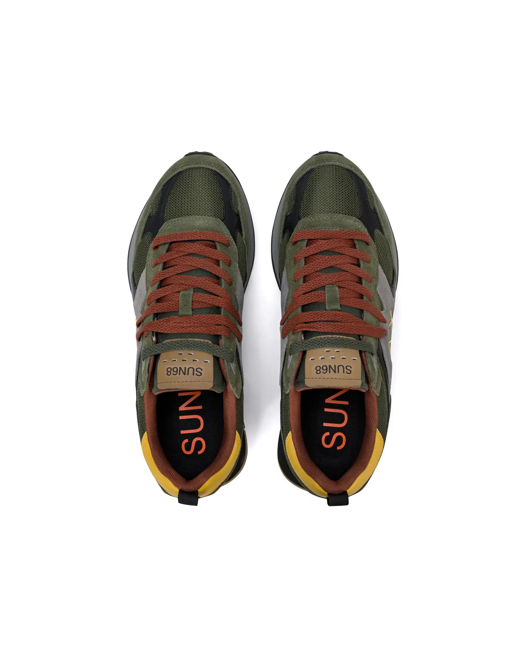 SUN68 SNEAKERS JAKI OUTDOOR VERDE MILITARE