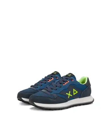 SUN68 SNEAKERS JAKI 2.0 FLUO BLU