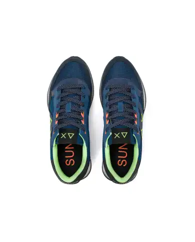 SUN68 SNEAKERS JAKI 2.0 FLUO BLU