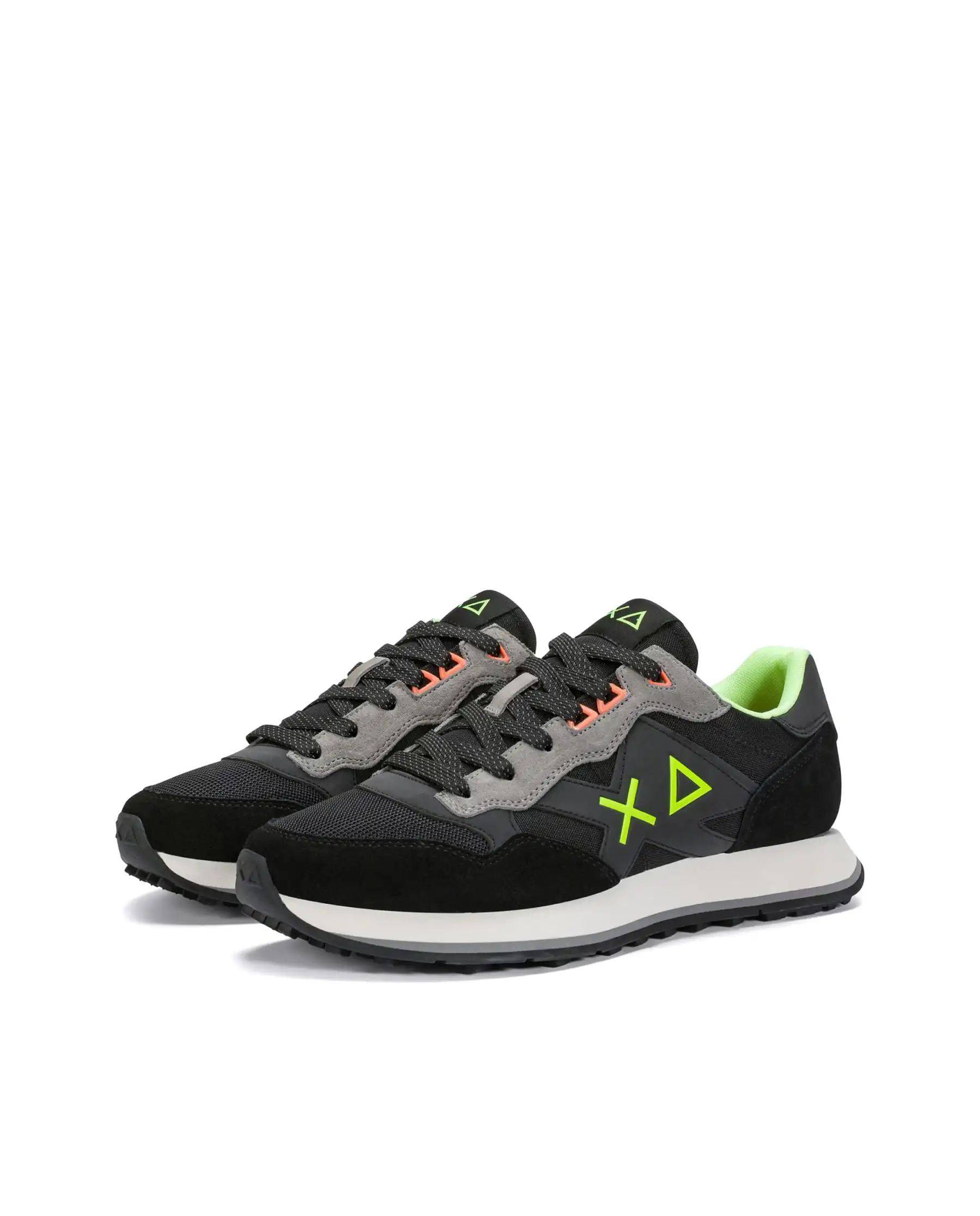 SUN68 SNEAKERS JAKI 2.0 FLUO NERO