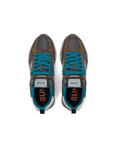 SUN68 SNEAKERS JAKI OUTDOOR MARRONE
