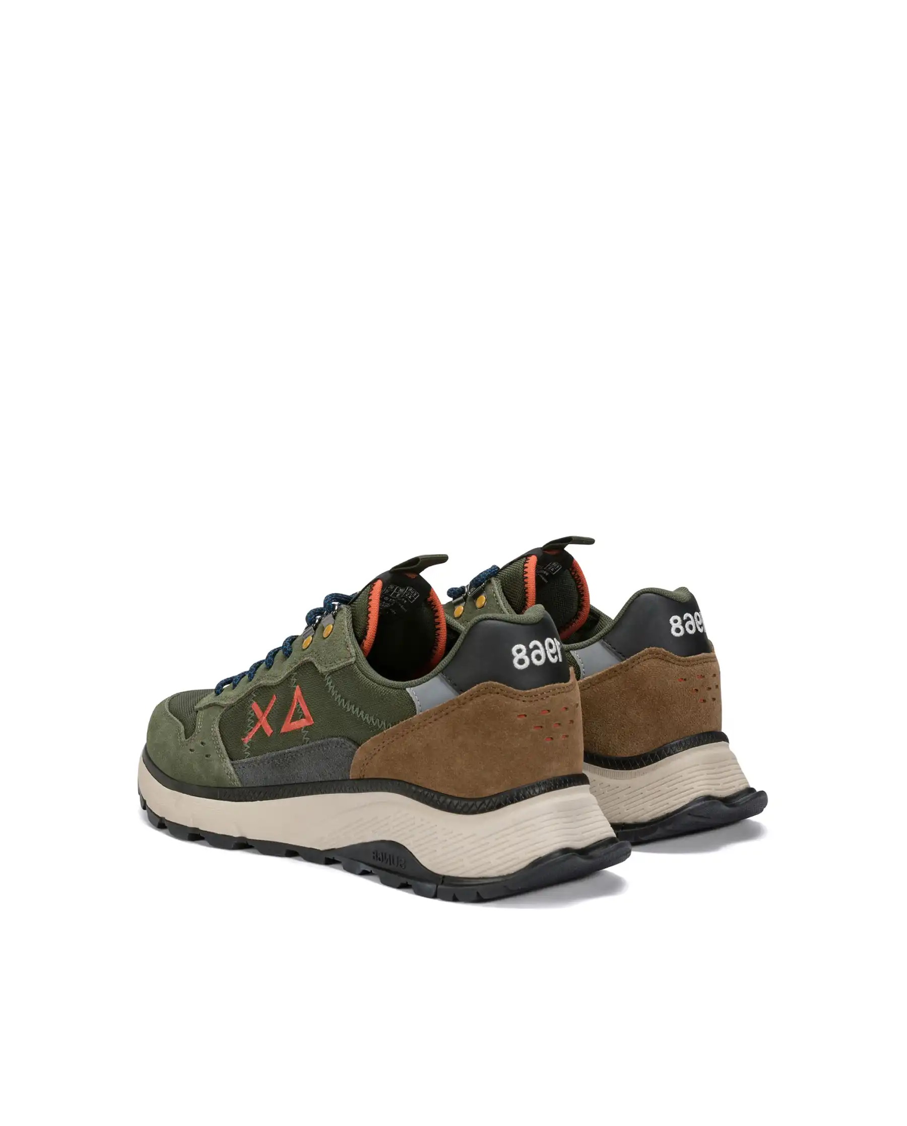 SUN68 SNEAKERS FIRE & CAMPING VERDE MILITARE
