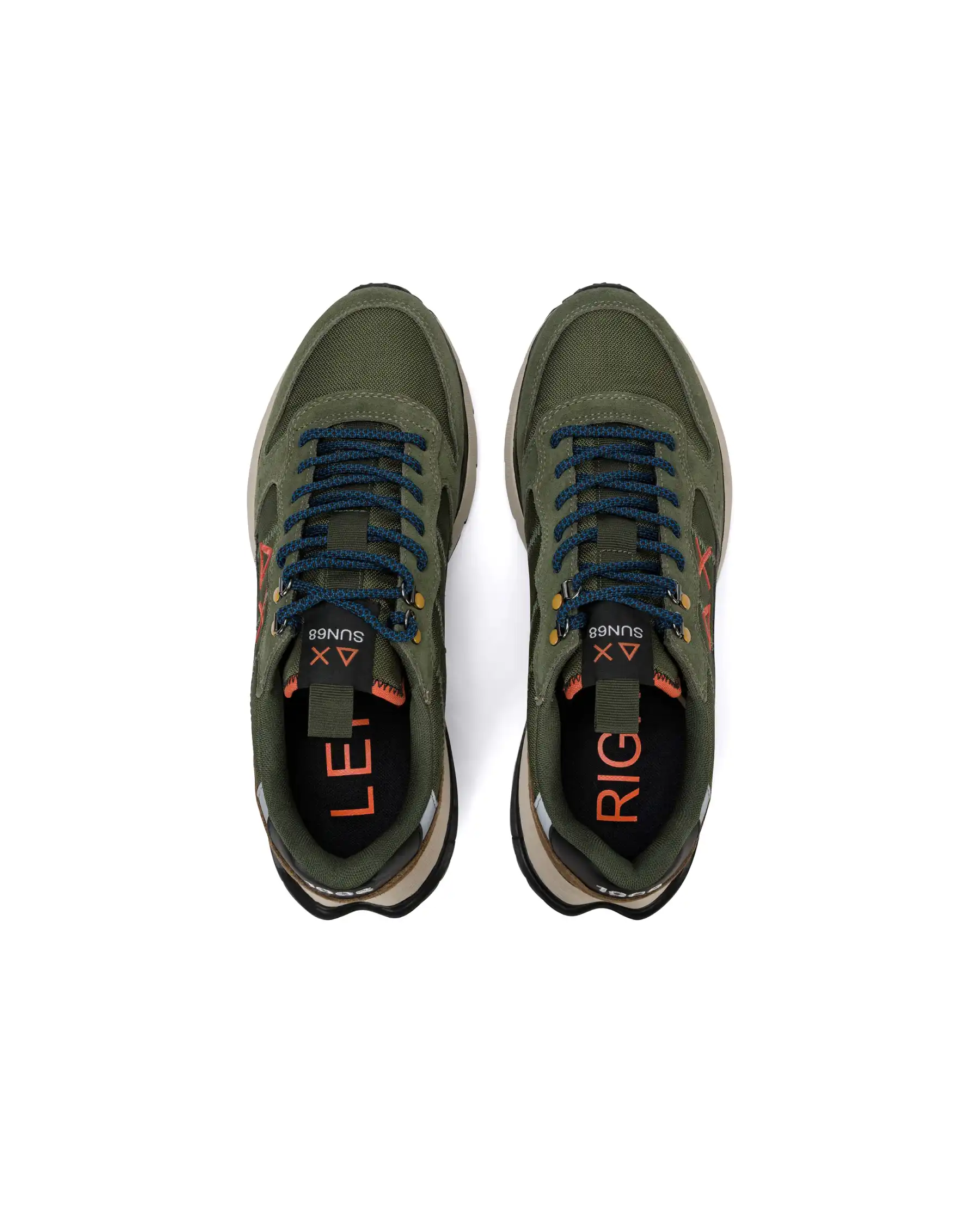 SUN68 SNEAKERS FIRE & CAMPING VERDE MILITARE