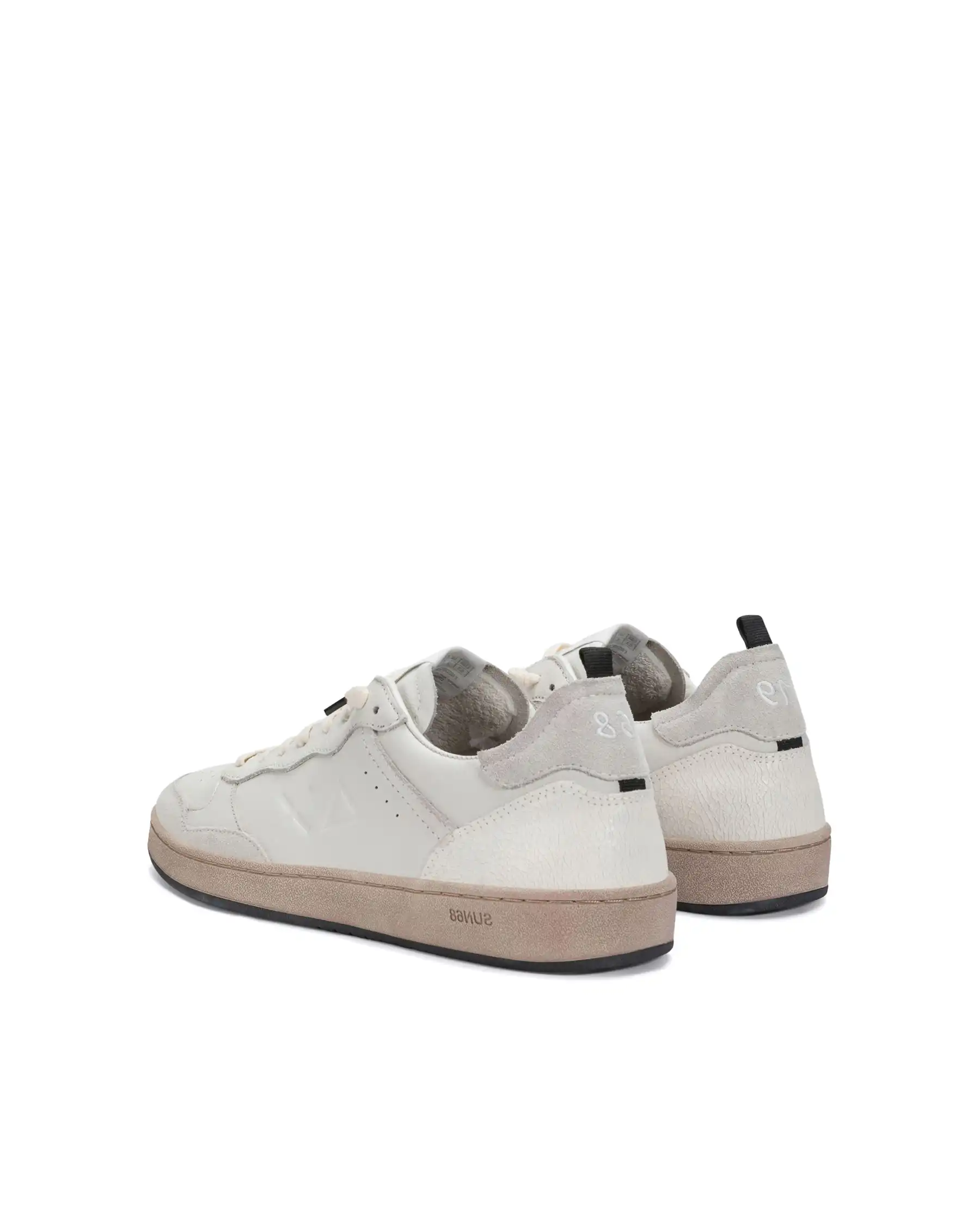 SUN68 SNEAKERS URBAN BASKET BIANCO