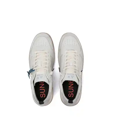 SUN68 SNEAKERS URBAN BASKET BIANCO
