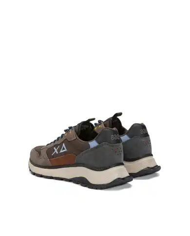 SUN68 SNEAKERS FIRE & CAMPING MARRONE