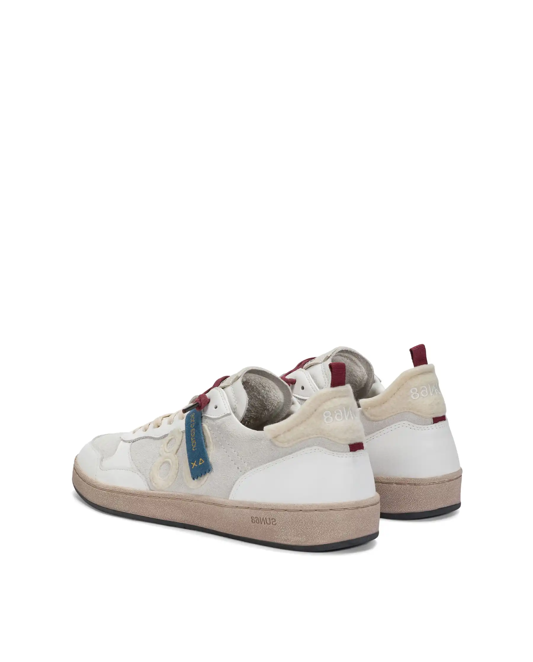SUN68 SNEAKERS URBAN BASKET BIANCO