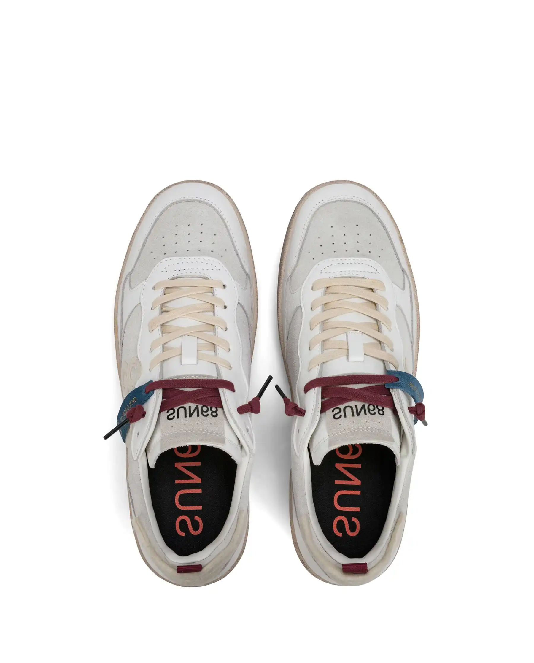 SUN68 SNEAKERS URBAN BASKET BIANCO