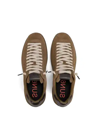SUN68 SNEAKERS URBAN PEAK SUEDE MARRONE
