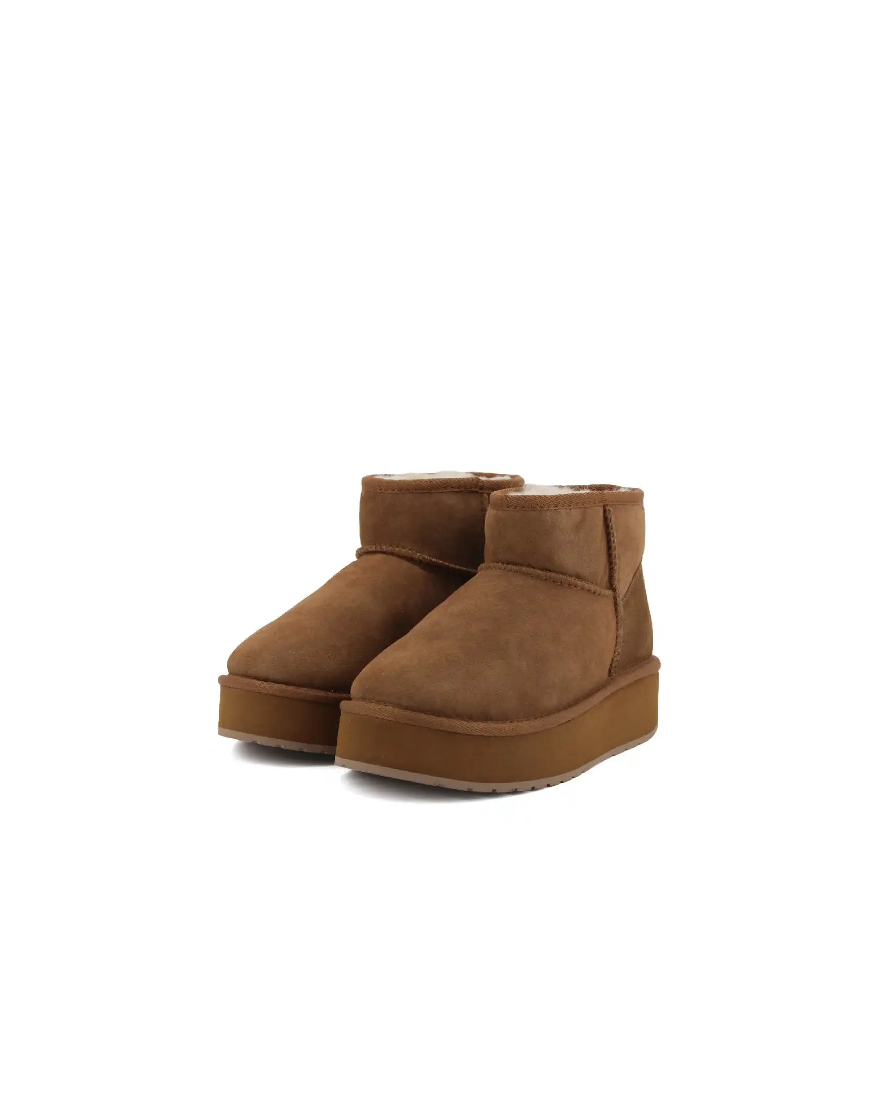 EMU AUSTRALIA EMU AUSTRALIA STIVALETTI STINGER MICRO FLATFORM MARRONE CAMMELLO