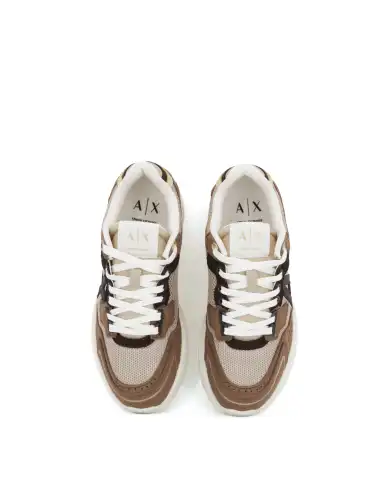 ARMANI EXCHANGE SNEAKERS TAUPE