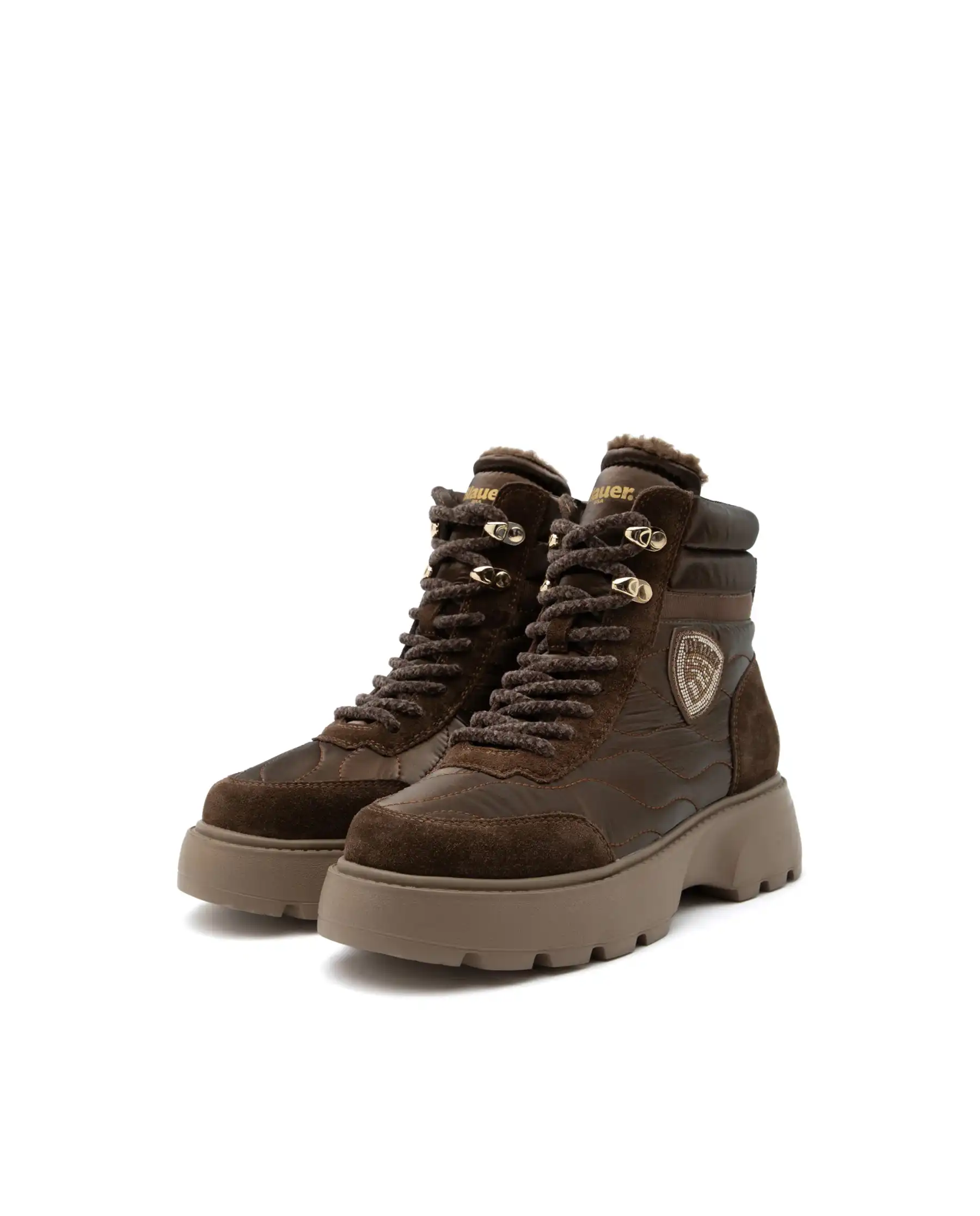 BLAUER ANIFIBI BLANCA MARRONE