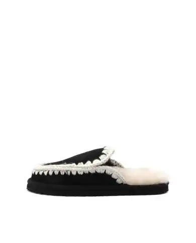 MOU SLIPPER ESKIMO STITCH NERO