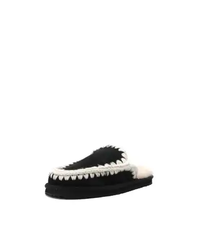 MOU SLIPPER ESKIMO STITCH NERO
