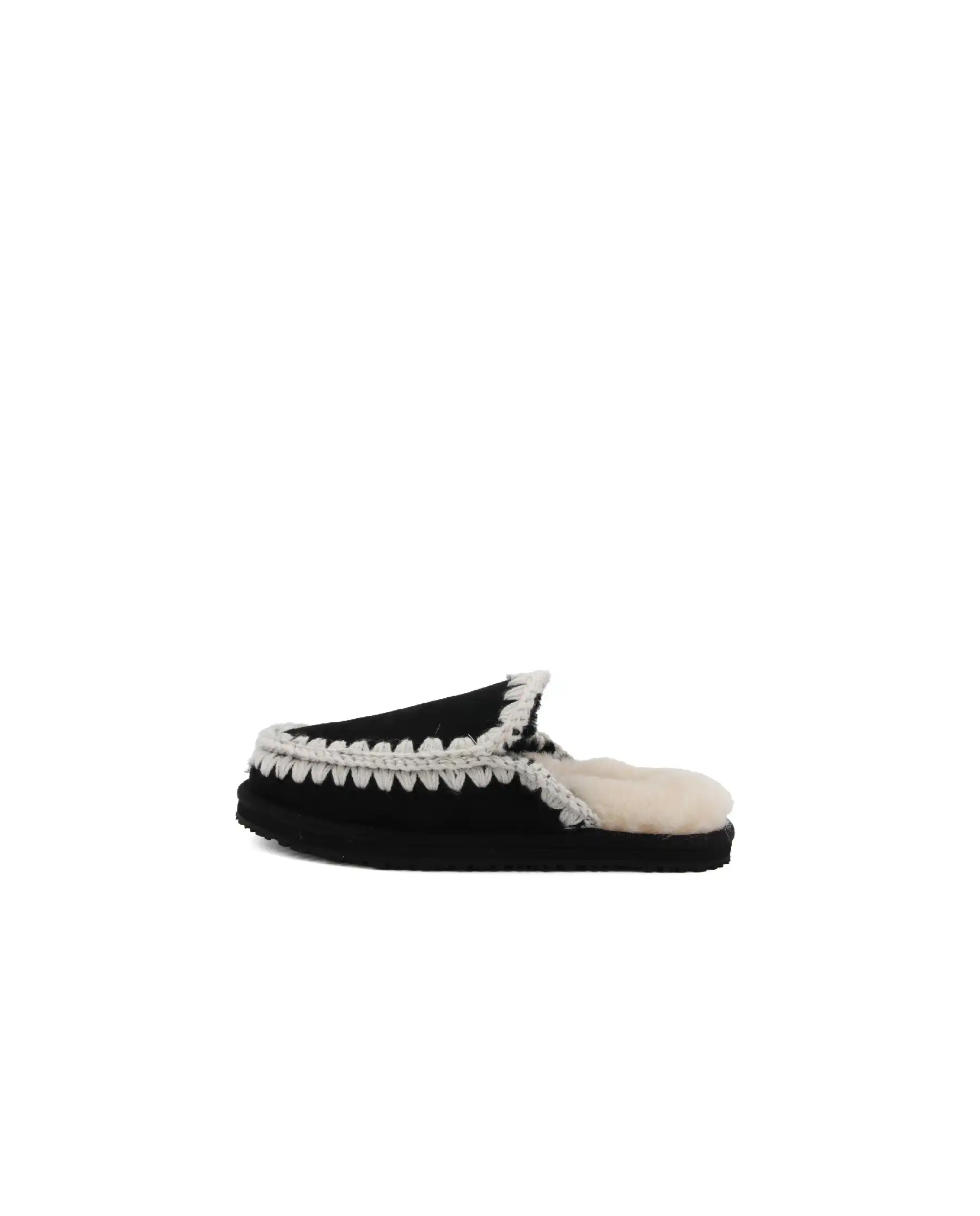 MOU SLIPPER ESKIMO STITCH NERO