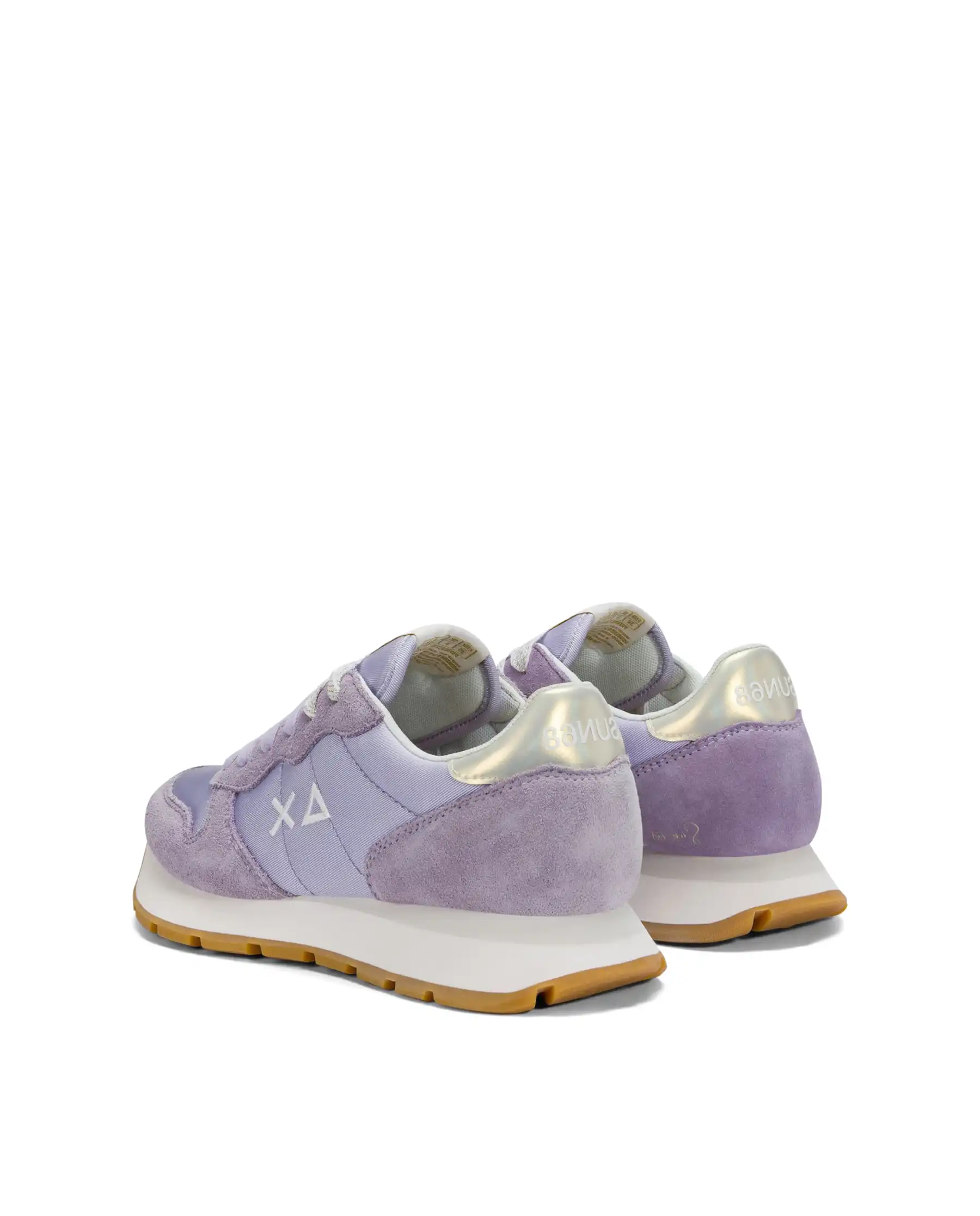 SUN68 SNEAKERS ALLY GOLD SILVER LILLA