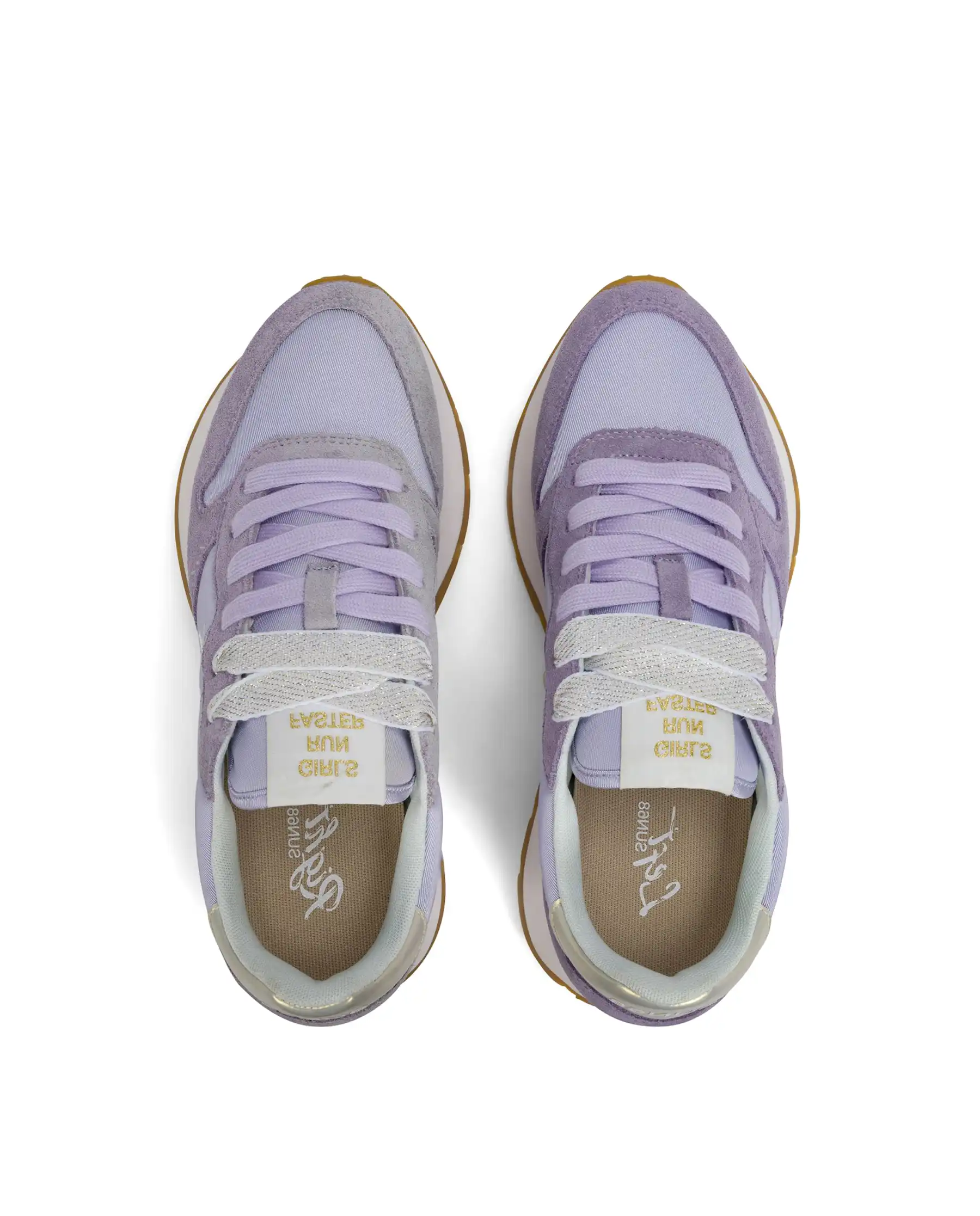 SUN68 SNEAKERS ALLY GOLD SILVER LILLA