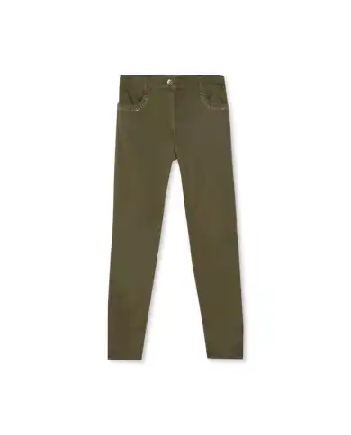LIU JO PANTALONE CON STRASS VERDE LIU JO PANTALONE CON STRASS VERDE