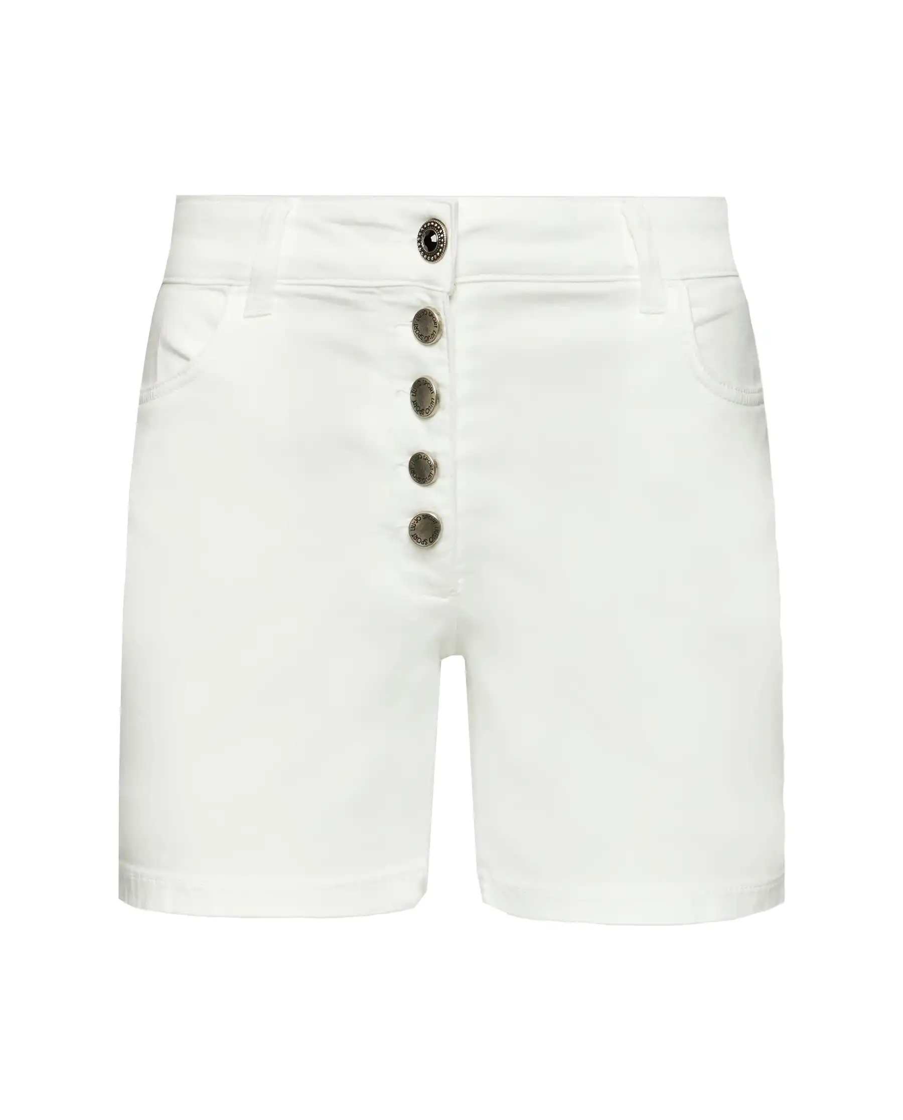 LIU JO PANTALONCINI DI JEANS BIANCO