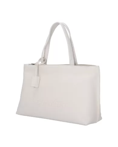 CALVIN KLEIN SHOPPER BIANCO