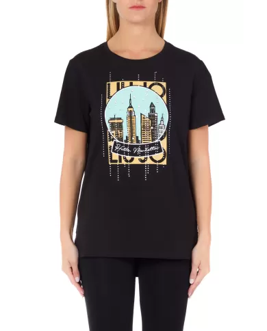 LIU JO T-SHIRT NERO