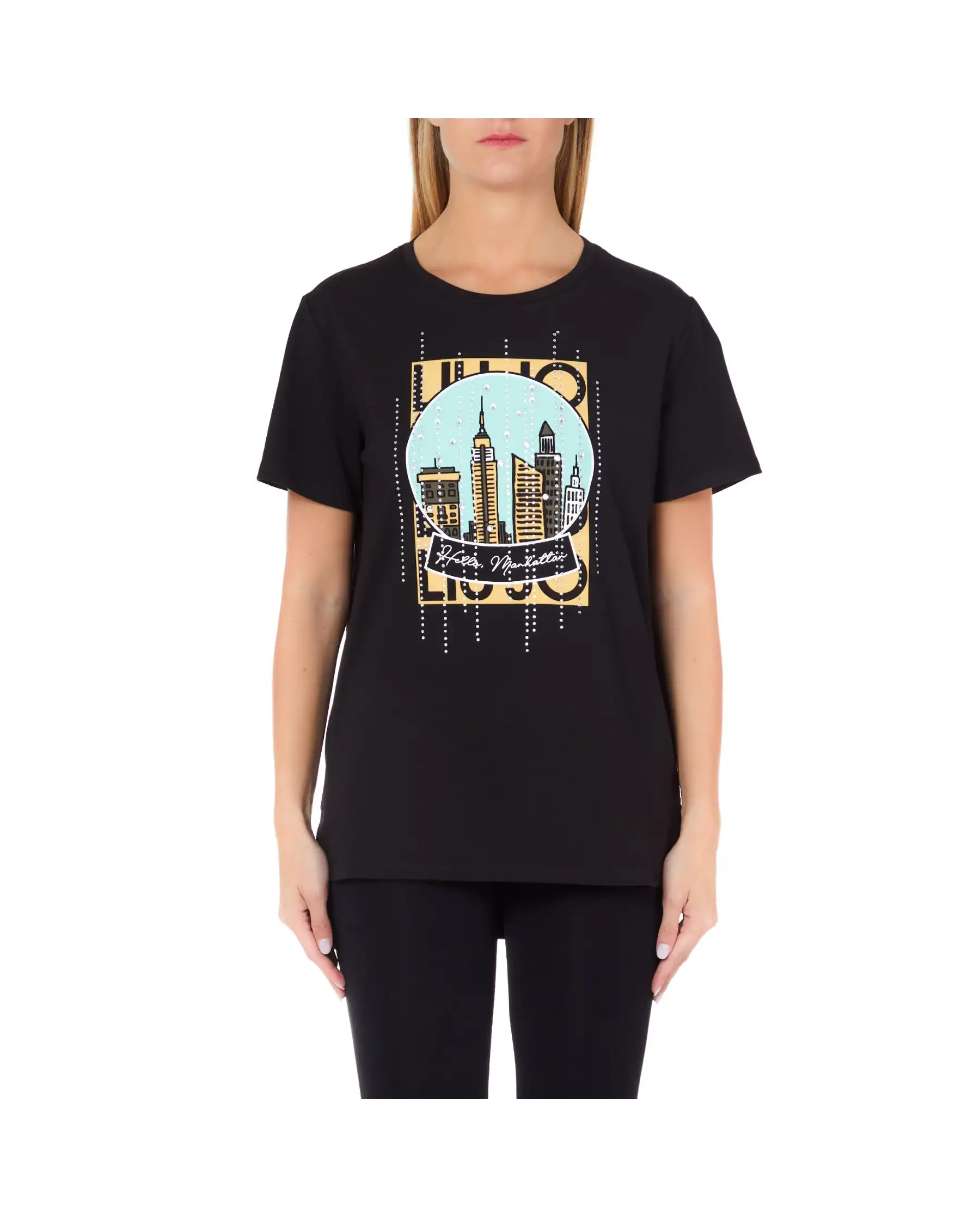 LIU JO T-SHIRT NERO