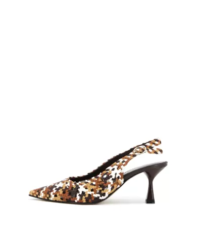 PONS QUINTANA SLING BACK MARRONE PONS QUINTANA SLING BACK MARRONE