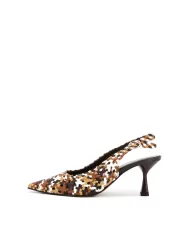 PONS QUINTANA SLING BACK MARRONE