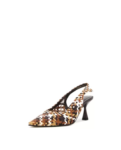 PONS QUINTANA SLING BACK MARRONE PONS QUINTANA SLING BACK MARRONE