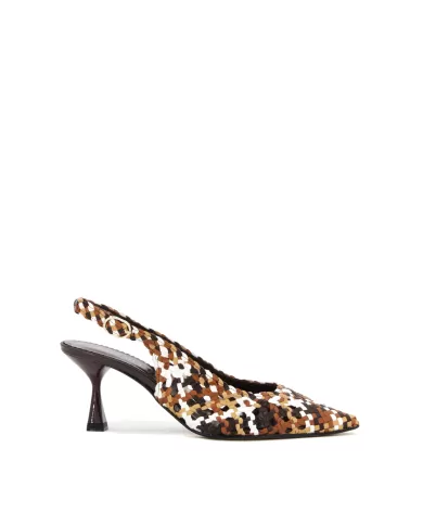 PONS QUINTANA SLING BACK MARRONE PONS QUINTANA SLING BACK MARRONE