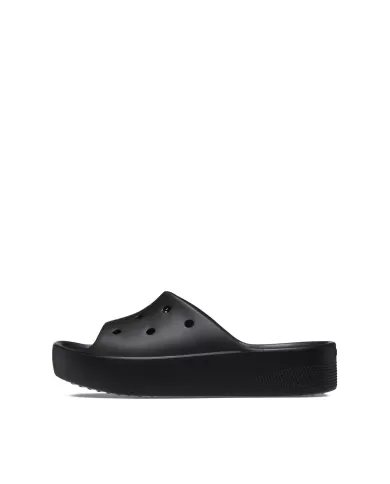 CROCS CLASSIC PLATFORM SLIDE NERO