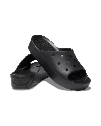 CROCS CLASSIC PLATFORM SLIDE NERO