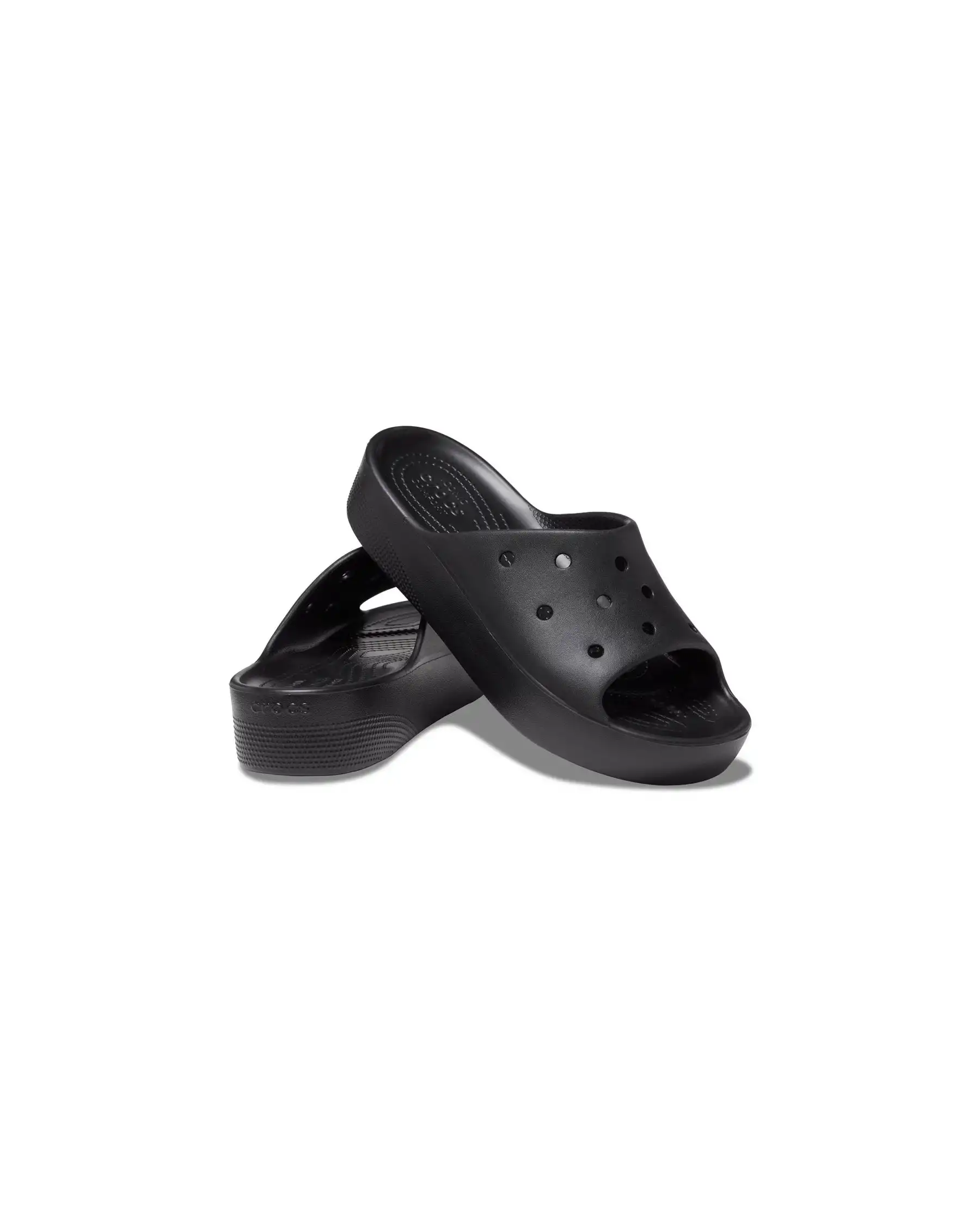 CROCS CLASSIC PLATFORM SLIDE NERO