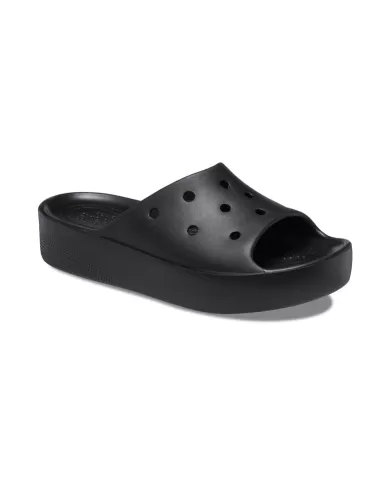 CROCS CLASSIC PLATFORM SLIDE NERO
