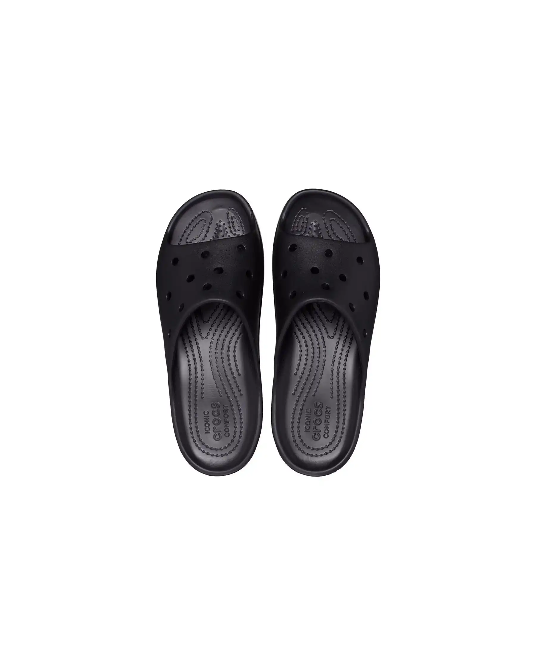 CROCS CLASSIC PLATFORM SLIDE NERO