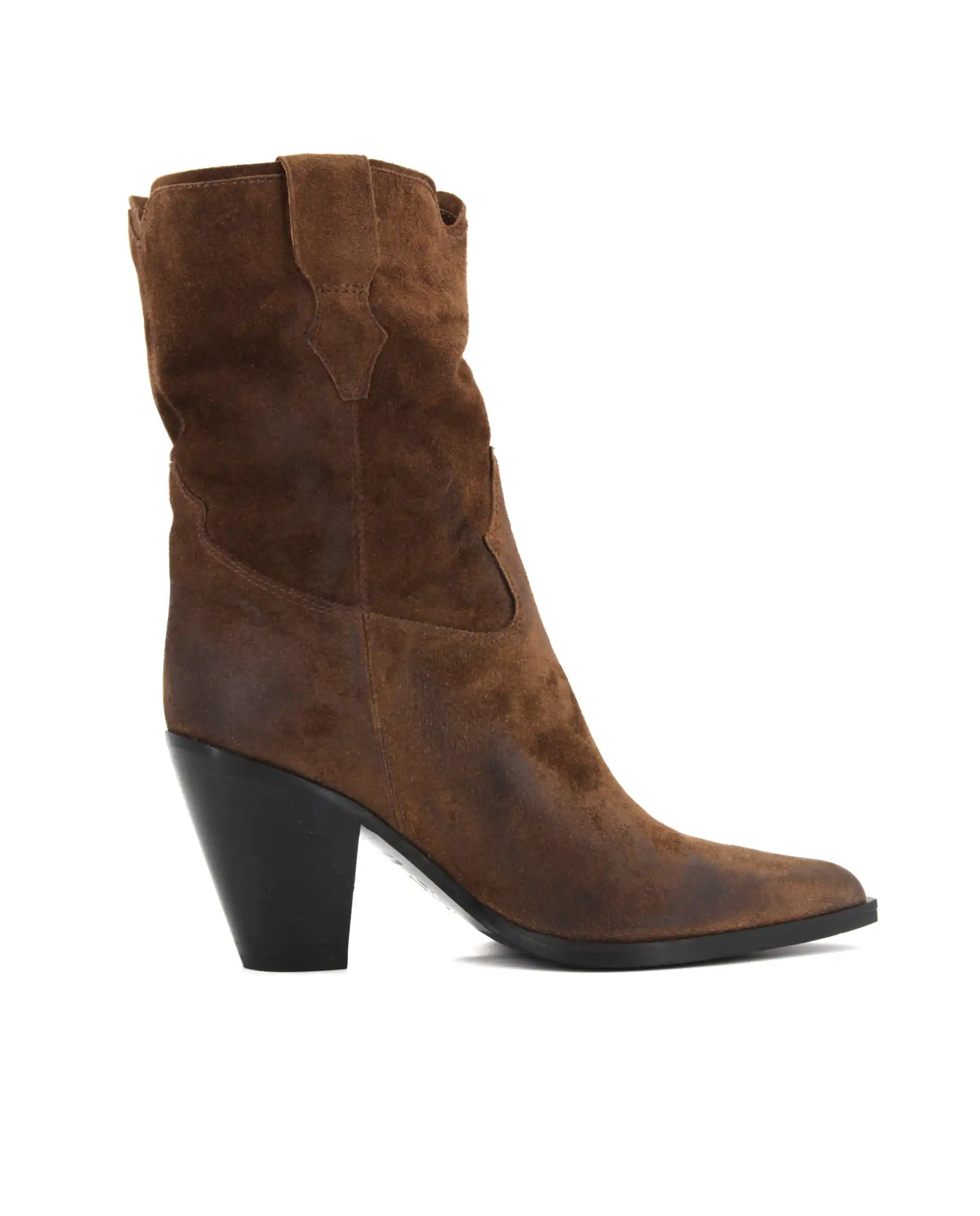 GIO+ STIVALETTI TEXANI MARRONE