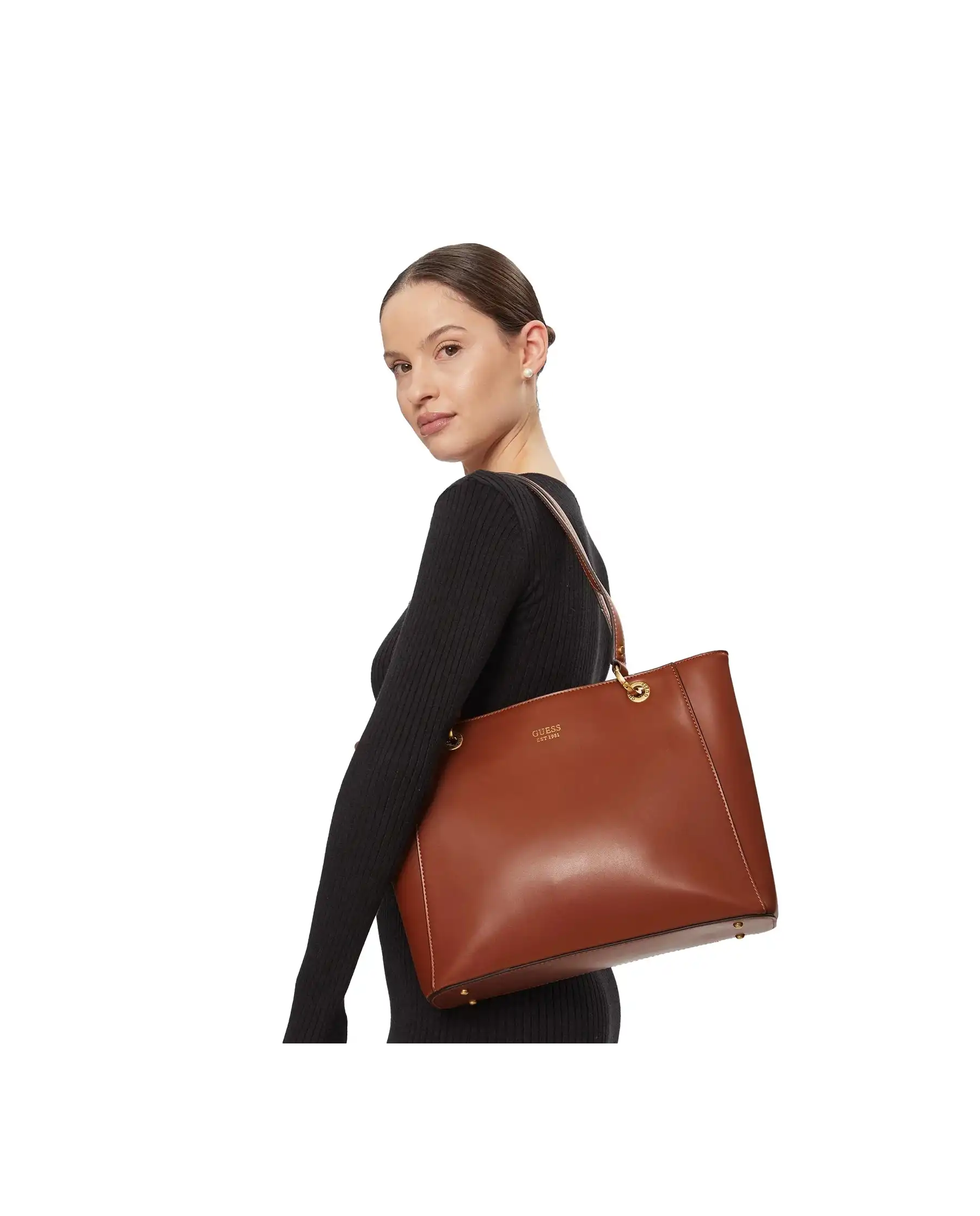 GUESS BORSA COGNAC