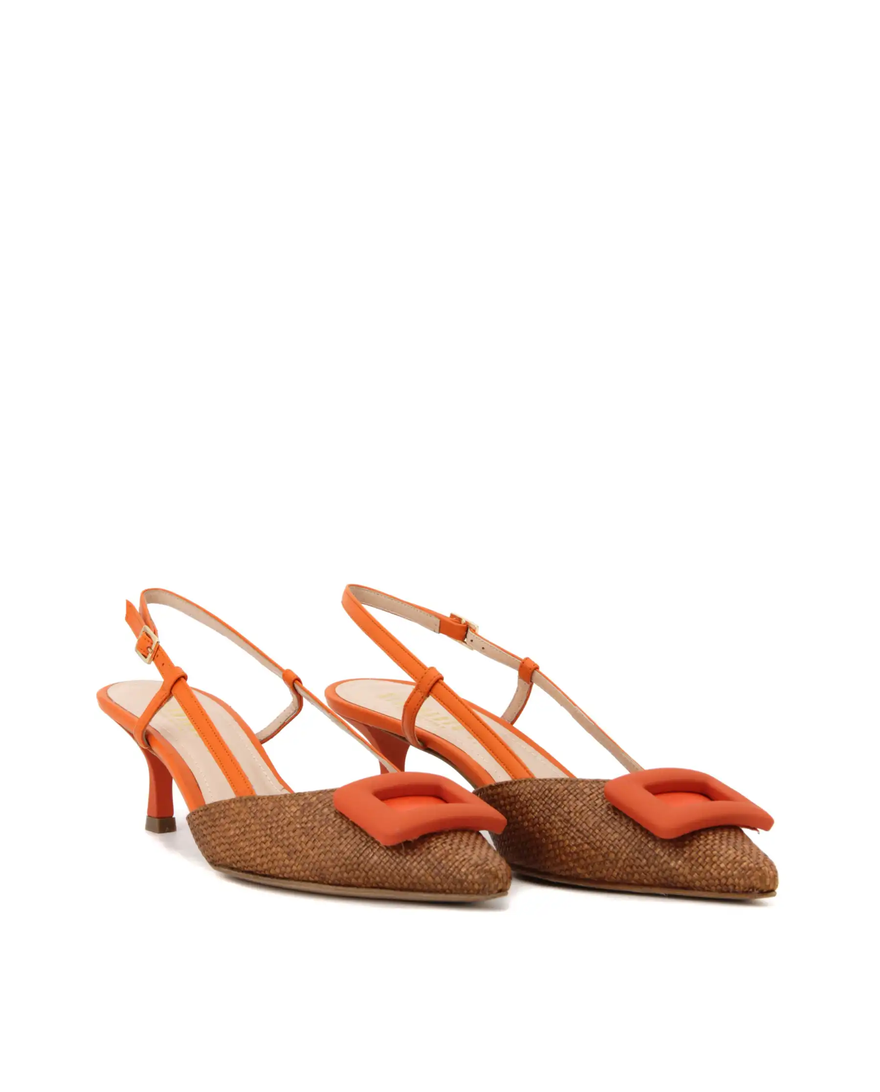 GIANMARCO F. SLING BACK ARANCIONE