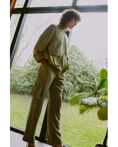 B.YOUNG PANTALONI VERDE B.YOUNG PANTALONI VERDE