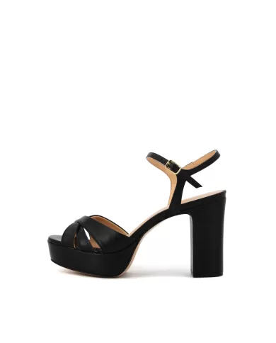 MISS UNIQUE SANDALI NERO
