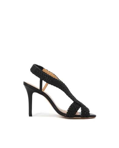MISS UNIQUE SANDALI NERO