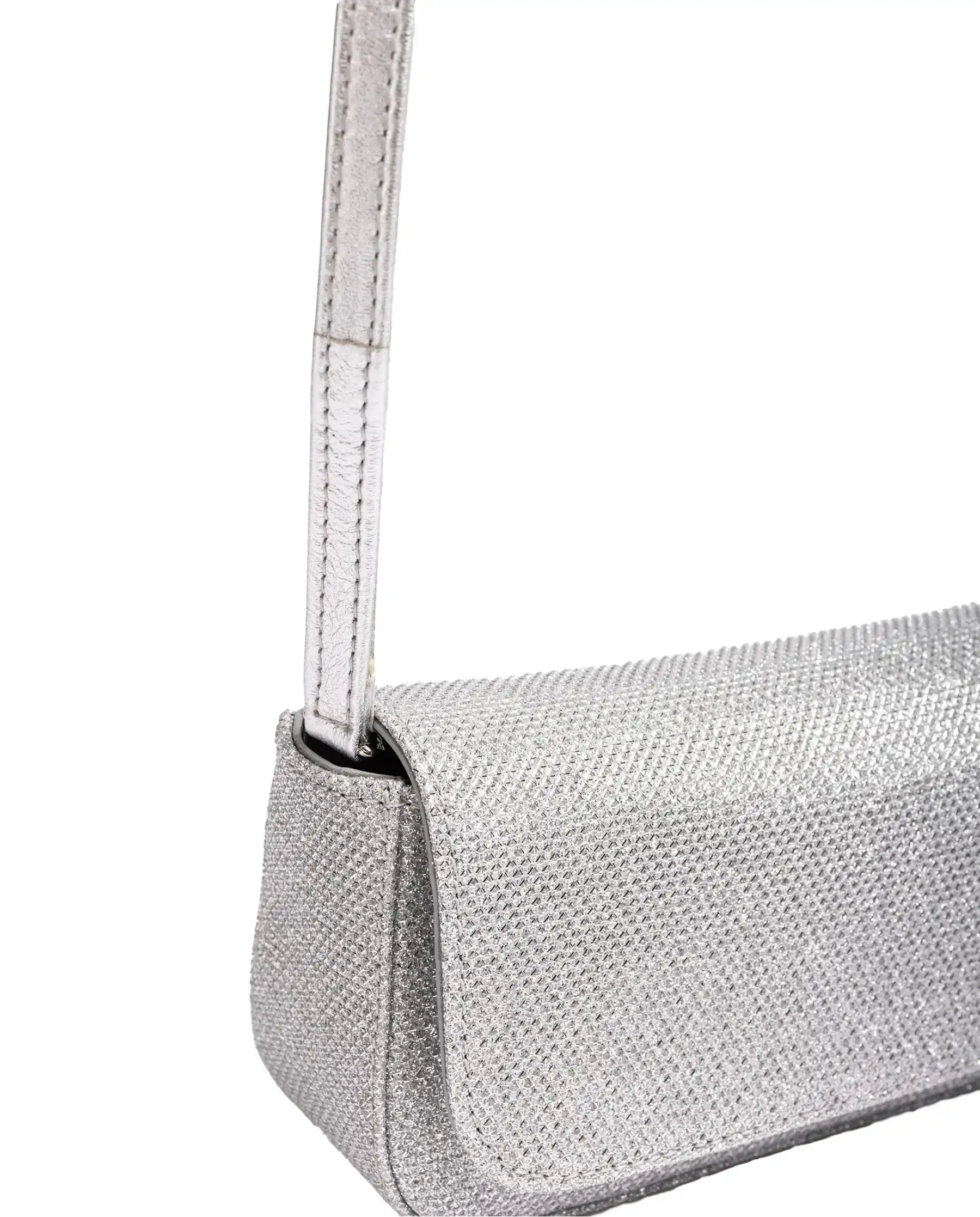 UNISA BORSETTA A MANO ARGENTO