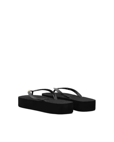 SUNDEK GLITTER FLIP FLOP NERO