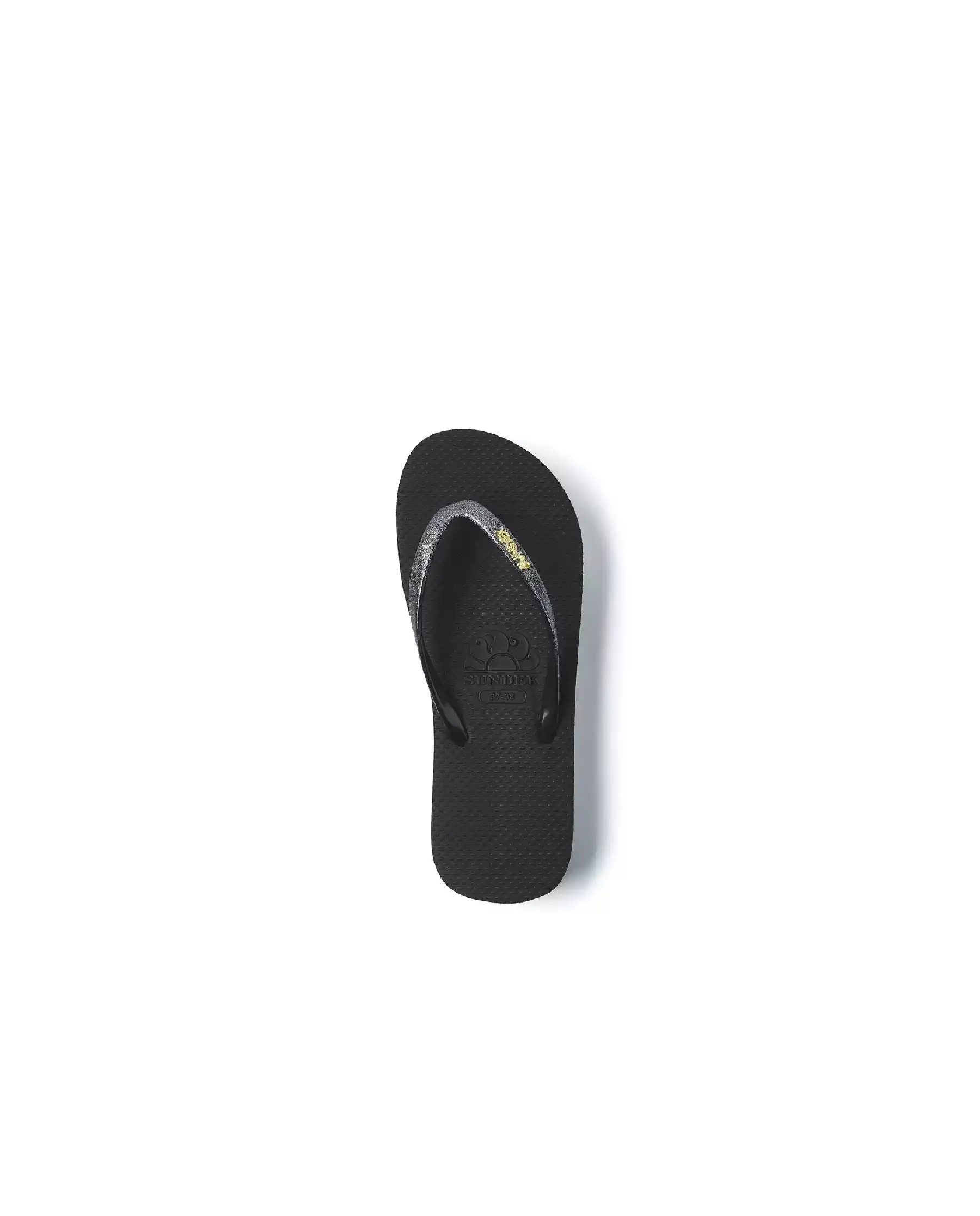 SUNDEK GLITTER FLIP FLOP NERO