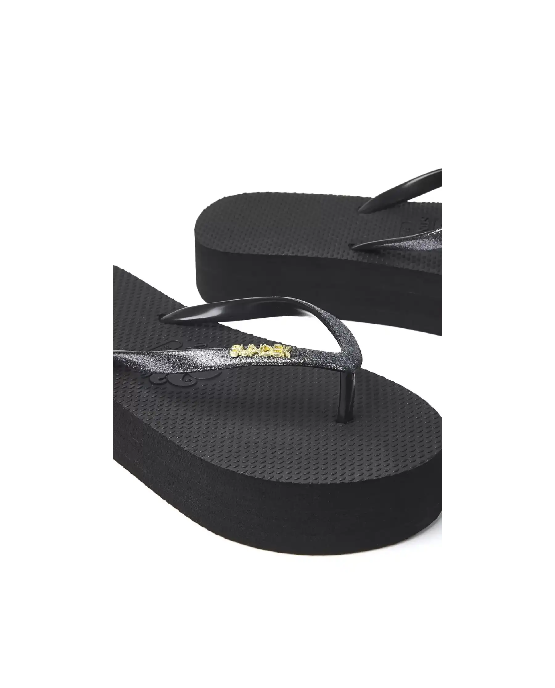 SUNDEK GLITTER FLIP FLOP NERO