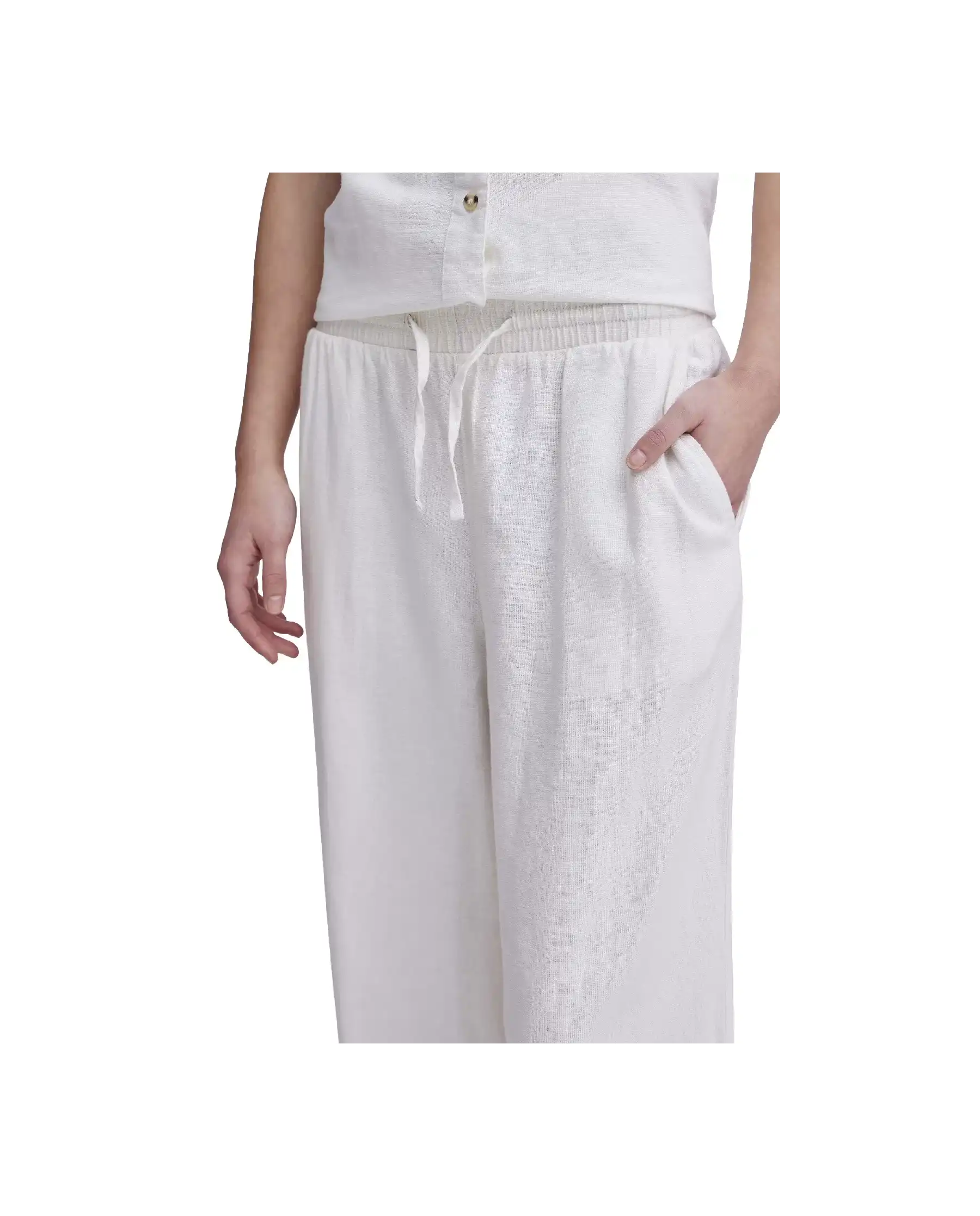 ICHI PANTALONI BIANCO