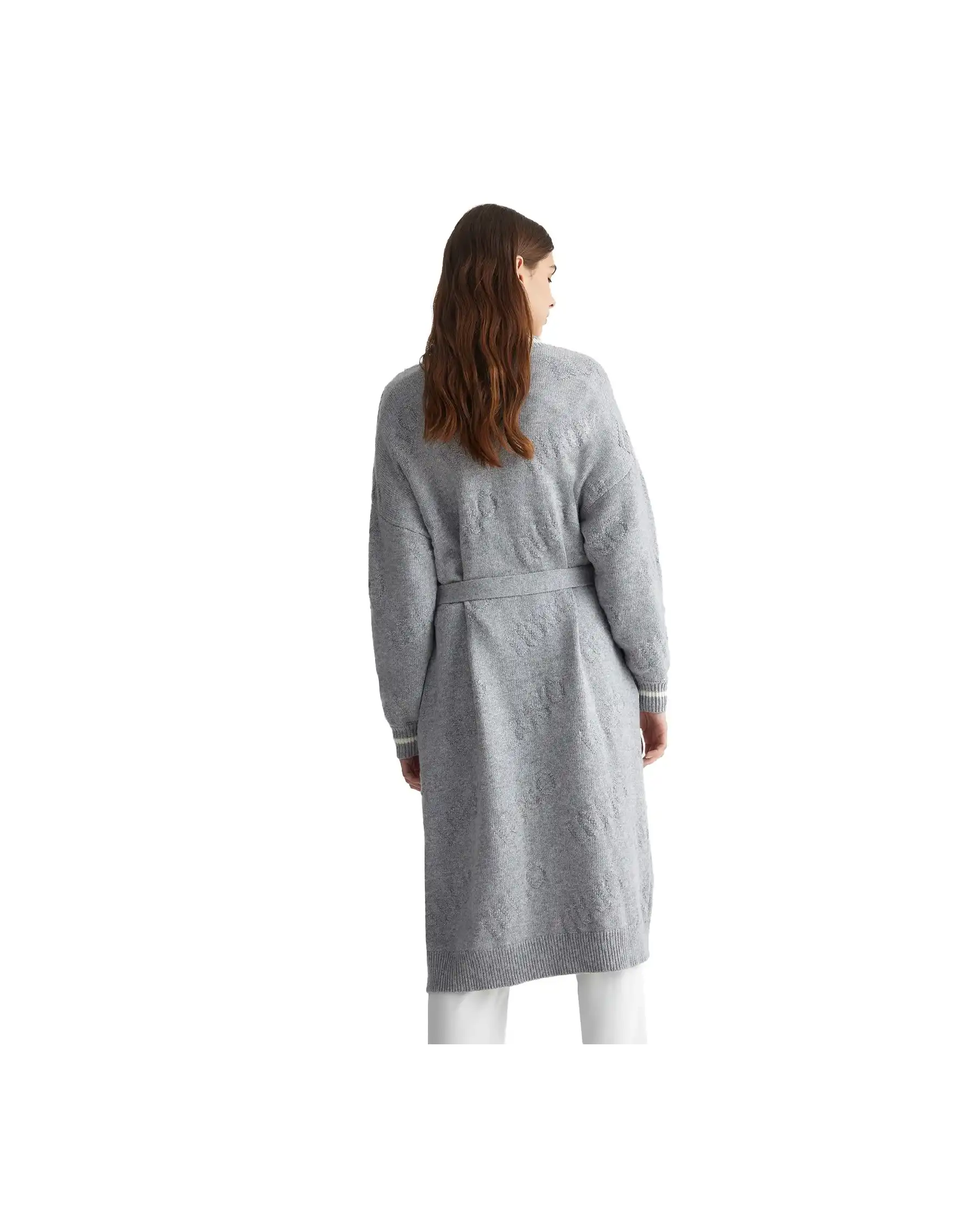 LIU JO CARDIGAN LUNGO GRIGIO