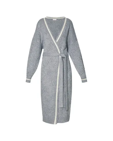 LIU JO CARDIGAN LUNGO GRIGIO